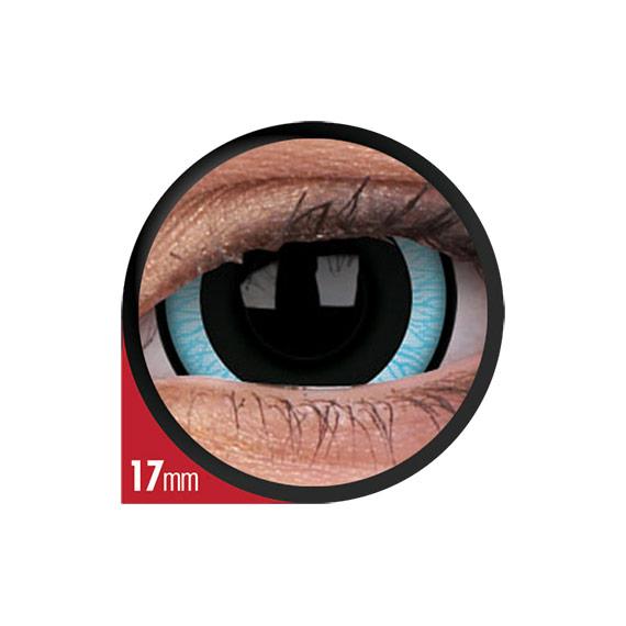 Princess Pinky Supernova Mini Sclera in close up with diameter 17mm