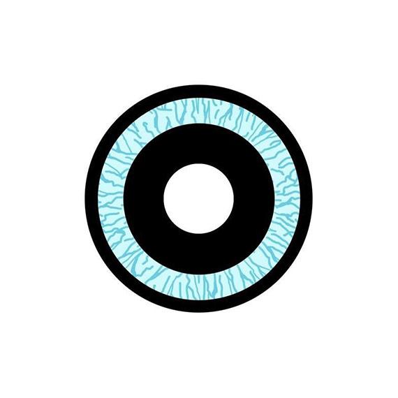 Princess Pinky Supernova Mini Sclera in close up