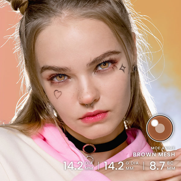 Prinsesse Pinky Moe Anime Brun Mesh