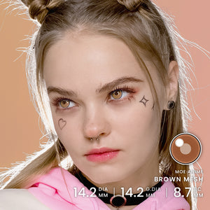 Prinsesse Pinky Moe Anime Brun Mesh