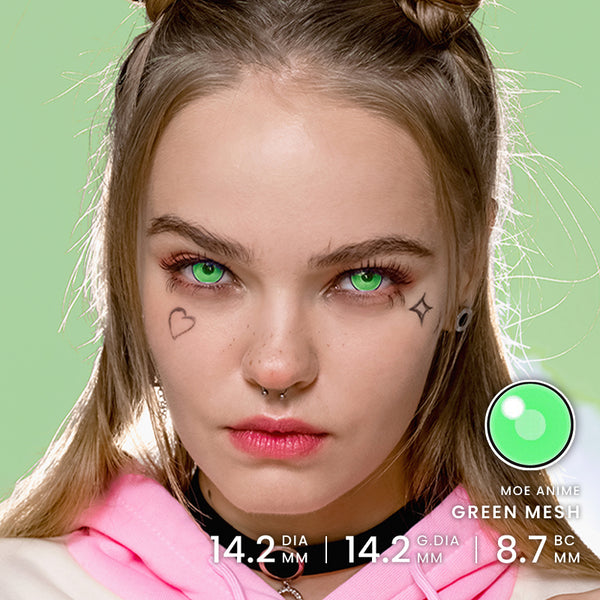 Princess Pinky Moe Anime Green Mesh