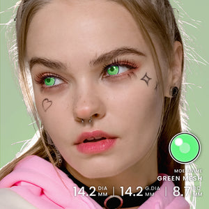 Princess Pinky Moe Anime Green Mesh
