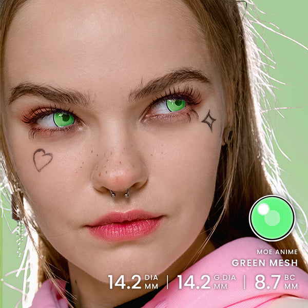 Princess Pinky Moe Anime Green Mesh