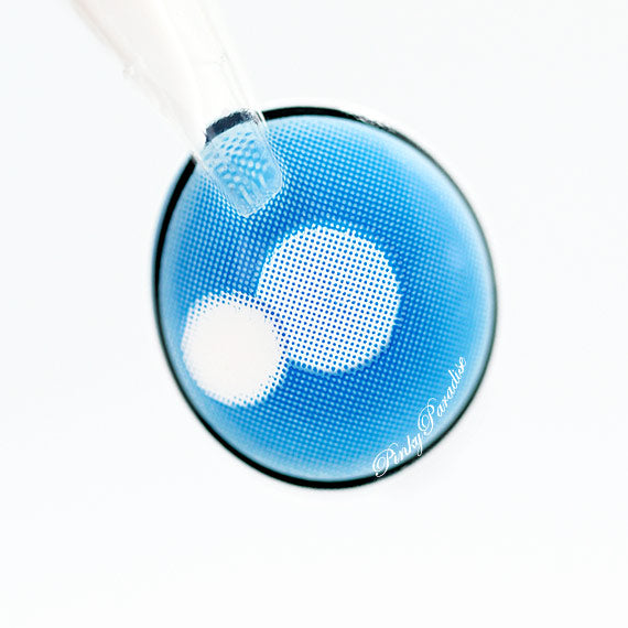 Princess Pinky Moe 动漫蓝色网状隐形眼镜