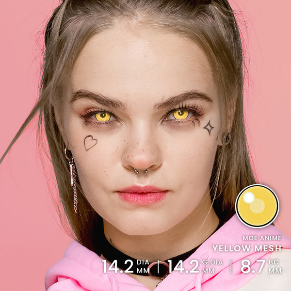 Princess Pinky Moe Anime Yellow Mesh