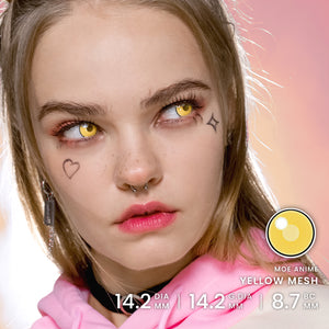 Princess Pinky Moe Anime Yellow Mesh