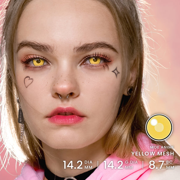 Princess Pinky Moe Anime Yellow Mesh