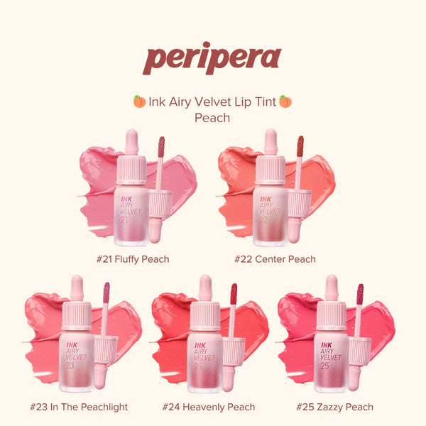 Peripera Ink Airy Velvet, Peach Collection 