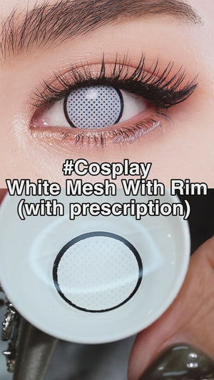 Disfraz de princesa Pinky de malla blanca con borde (con receta) 