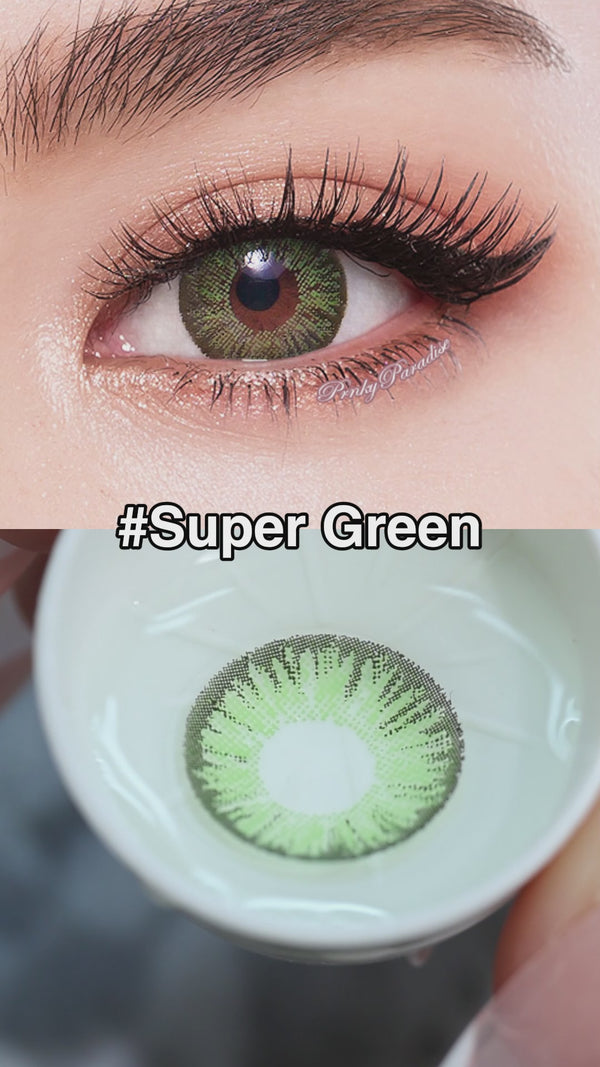 Shop Now Super Green Colored Contact Lenses in www.pinkyparadise.com