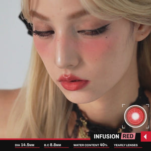 halloween red contact lenses