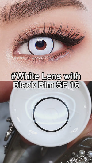GEO White Lens with Black Rim SF 16