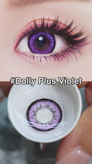 Shop Now Dolly Plus Violet Colored Contact Lenses in www.pinkyparadise.com