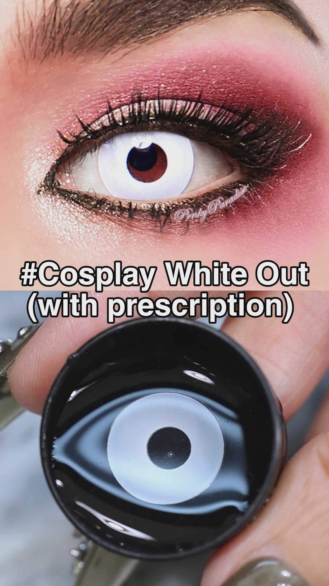 Princess Pinky Cosplay White Out (With Prescription) Contact Lenses