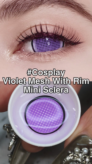 Princess Pinky Violet Mesh With Rim Mini Sclera