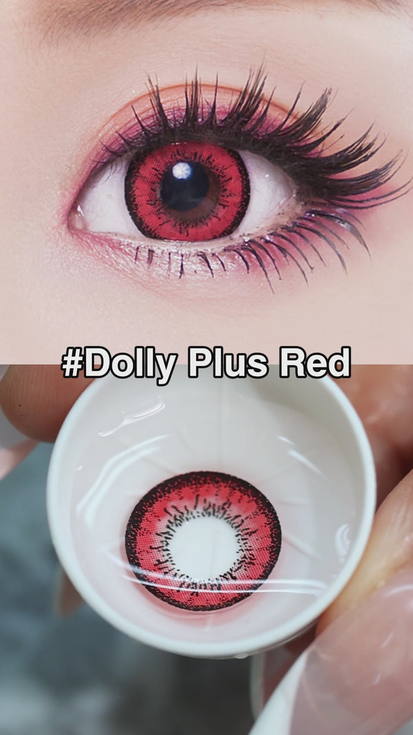 Dolly Pls Red Colored ContactLenses