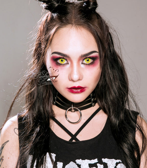 Princess pinky cosplay yellow contact Lenses