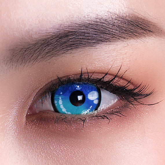 Princess Pinky Obsidian Blue Contact Lenses for Cosplay, Halloween & Costume
