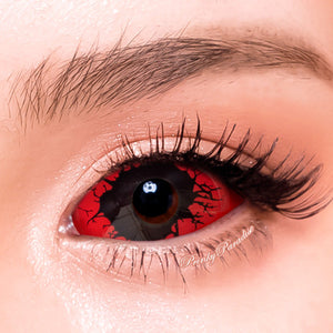 Princess Pinky Red Hulk Sclera Contact Lenses for Cosplay, Halloween & Costume