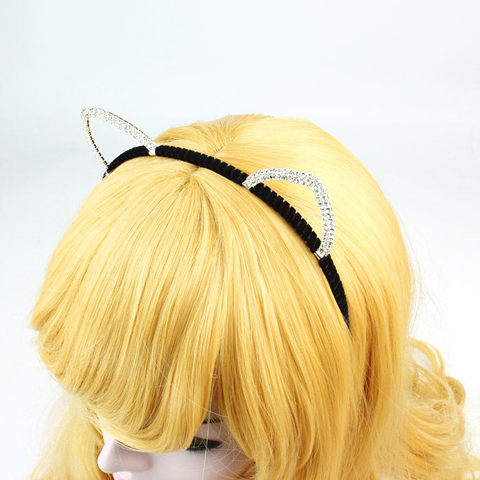 Rhinestone Cat Ears Headband