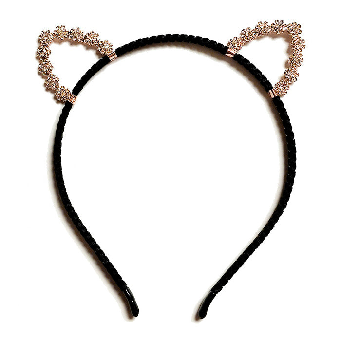 Rhinestone Cat Ears Headband