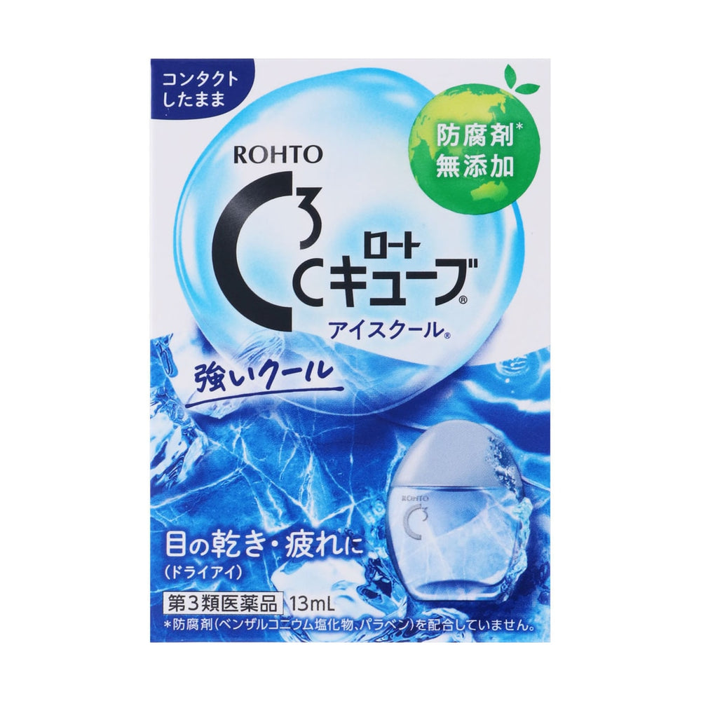 Rohto C3 Cube Ice Cool Eye Drops (for contact lenses)