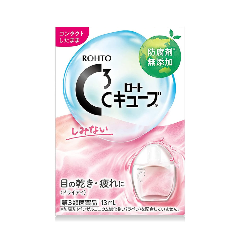 Rohto C3 Cube Aqua Charge Eye Drops (for contact lenses)