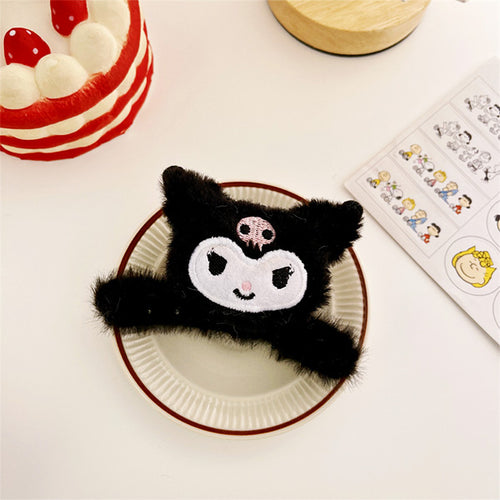 Sanrio Fluffy Hair Claw in black