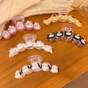 sanrio acrylic hair clip