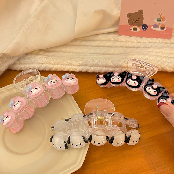 sanrio kuromi hair claw clip