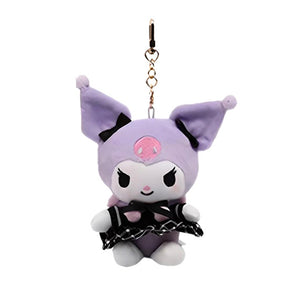 Purple Kuromi Costume Series Plush bag charm in cute Uniform