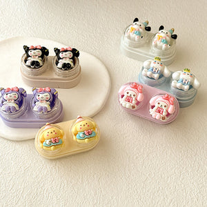 cute full sanrio characters contact lens case 