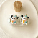 sanrio pochacco contact lens case in white