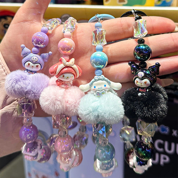 Sanrio characters Beaded Charm Phone Wrist Strap