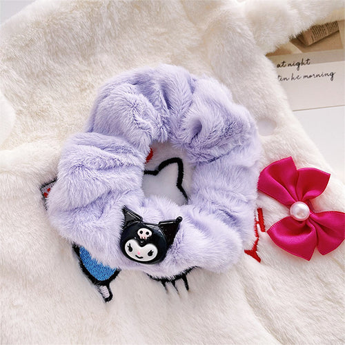 Sanrio Plush Scrunchie - Kuromi in purple
