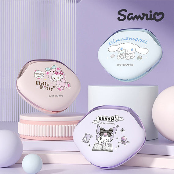 cute sanrio character design of ultrasonic contact lens cleaner in kuromi, hello kitty and Cinnamoroll