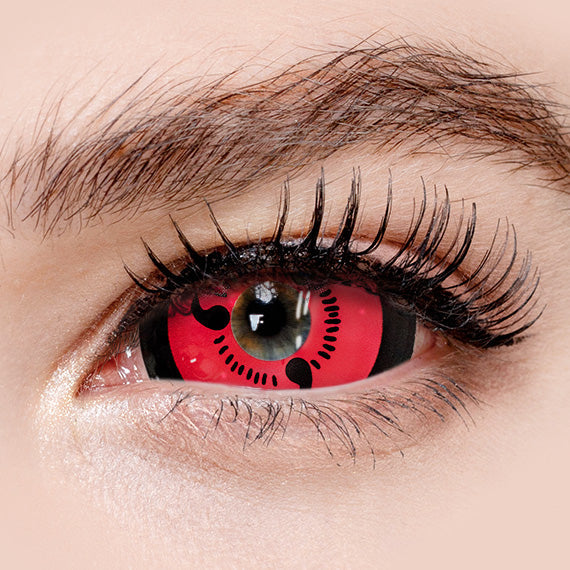 Princess Pinky Sharingan Eyes Sclera Contact Lenses for Cosplay, Halloween & Costume