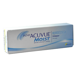 Lentillas Acuvue Moist de 1 día para astigmatismo, 30 unidades (tóricas) 
