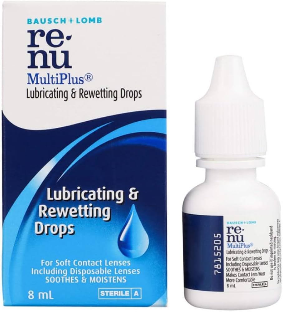 Bausch Lomb Renu MultiPlus Lubricating and Rewetting Drops 8ml