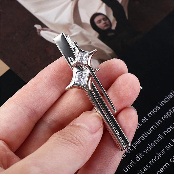 double star hair clip 