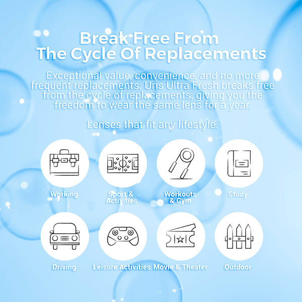 Uris Ultra Fresh Clear Contacts Lenses