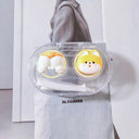 orange corgi travel lens case