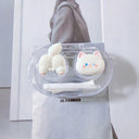 white cat travel lens case