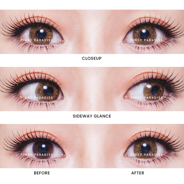Vassen Rainbow Eyes Brun- Hazeloransje