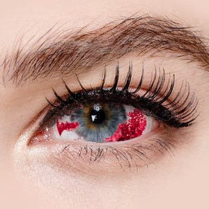 Princess Pinky Vessel Burst Sclera Contact Lenses for Cosplay, Halloween & Costume