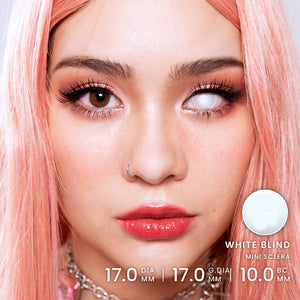 Princess Pinky White Blind Mini Sclera