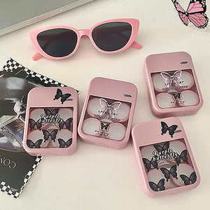 Comes with black and white butterfly design. 