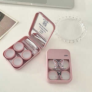 Y2K Black Butterfly Contacts Lens Storage case