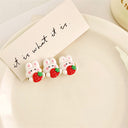 white bunny face hair clip