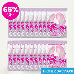 Angry Panda Augenmaske (Set von 20)